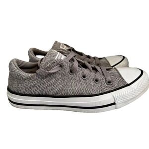 Converse All Star Sz 6 Women Low Top Sneaker Gray Material